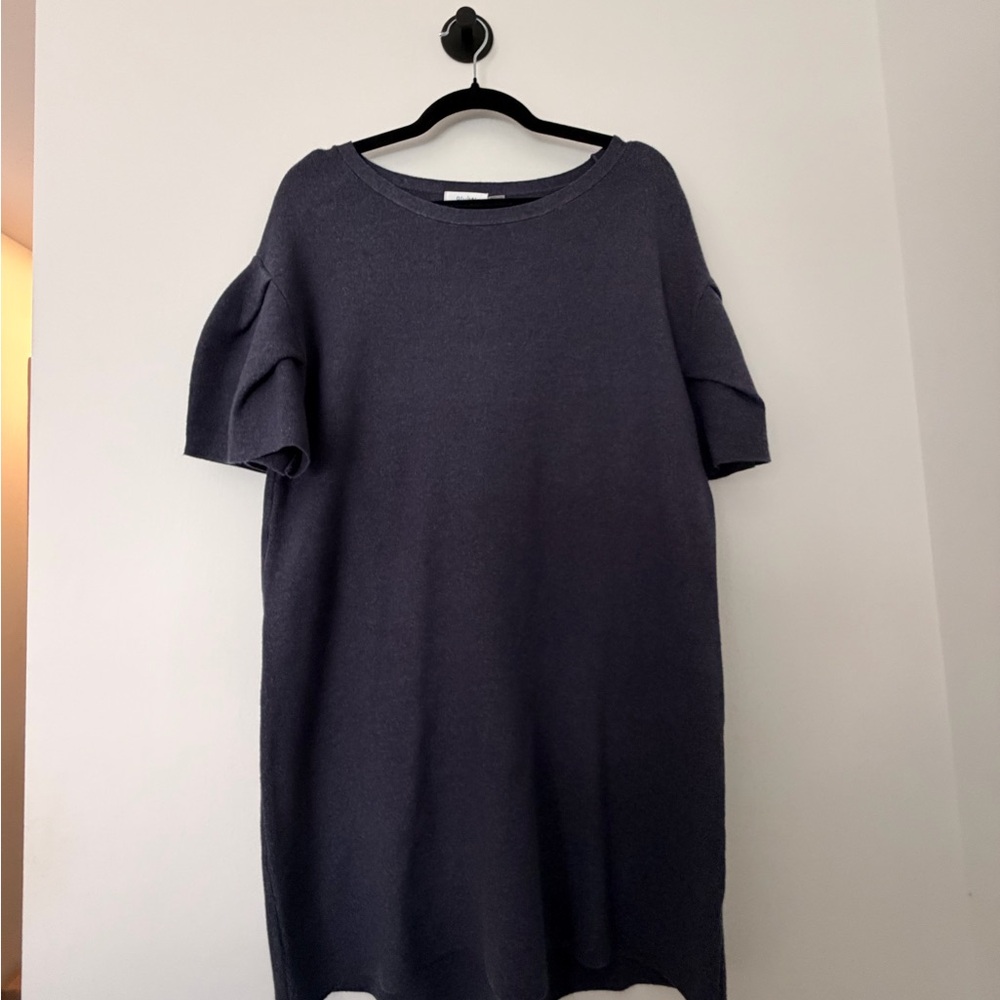 Blue Knit Dress